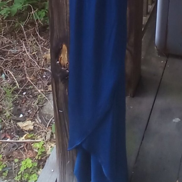 Young, Fabulous & Broke Royal Blue Maxi Dress Size: L NWT - Picture 3 of 7